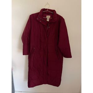 LL BEAN Long Puffer Coat Size Medium Petite